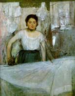 woman Ironing Dress